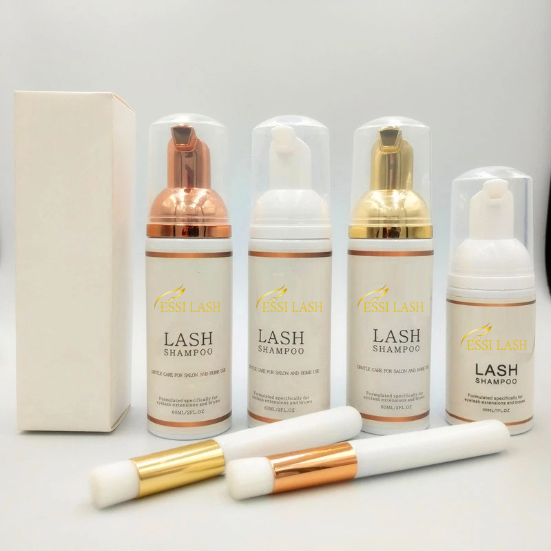 Private Label 30ml 60ml Eye Make-up Remover Lash Wash Wholesale Eyelash Extension Cleanser Foam Lash Shampoo 